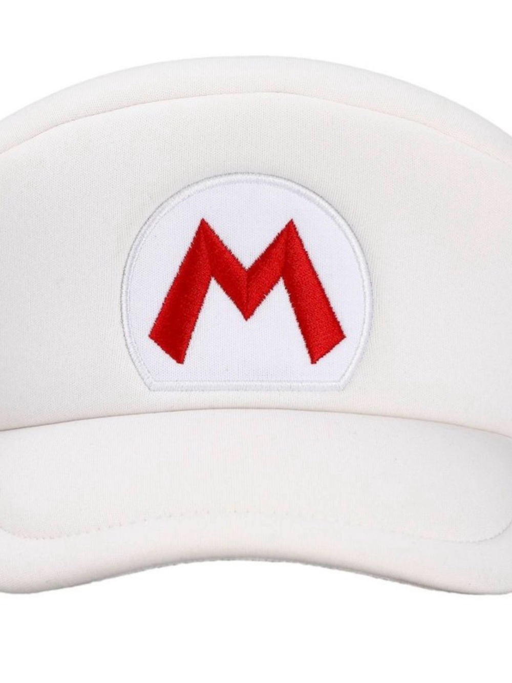 Super Mario Bros Cosplay Cap with Red 'M' Patch — Structured Flat Top